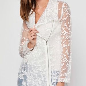 BCBGeneration Embroidered Organza Anorak Jacket